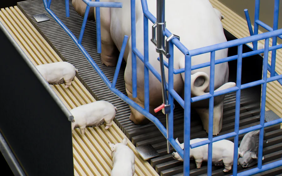 Live crate view with AI detections