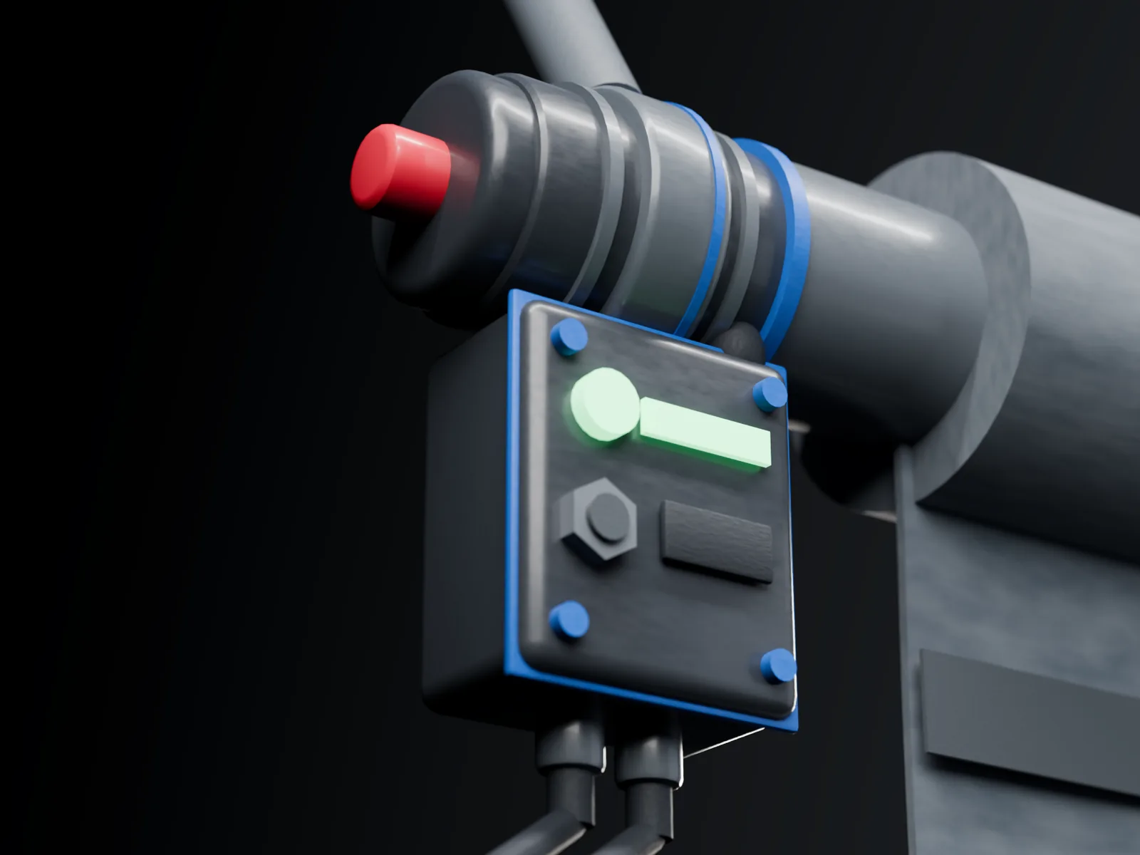 SPC-01 sealed drive head and control pod, concept industrial design